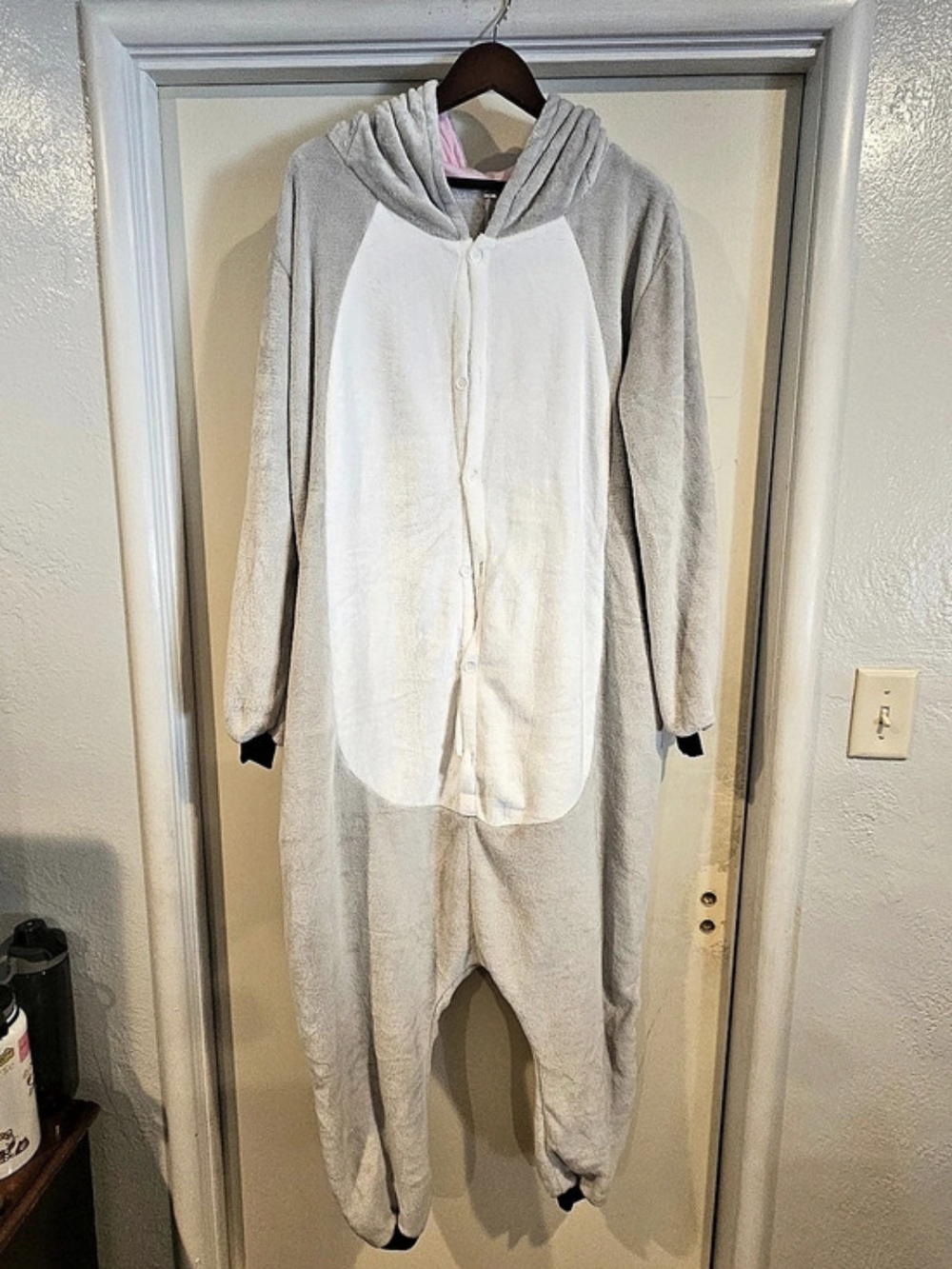 koala onesie Gray & White Medium Pajamas